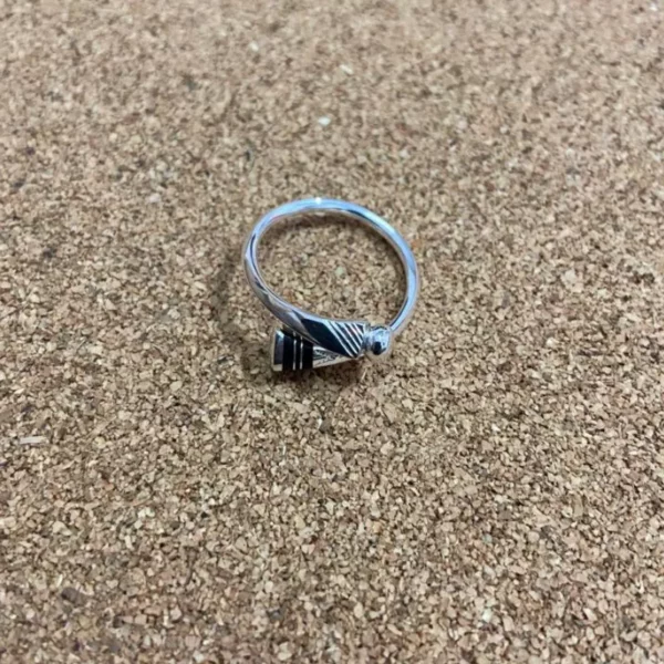 Bague Touareg Mixte – Argent Massif avec Embout Gravé