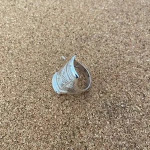 Bague Touareg Mixte en Argent Massif – Design Martelé – Gravé