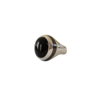Bague Touareg Homme en Argent Massif avec pierre Onyx Noir – 100% Fait Main