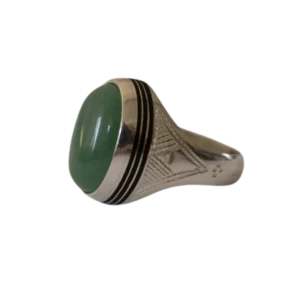 Bague Touareg Homme en Argent Massif avec pierre Onyx Noir – 100% Fait Main
