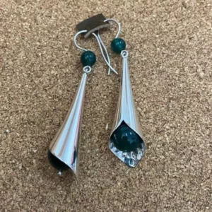 Boucles d’Oreilles Touareg en Argent Massif – Pierres au Choix