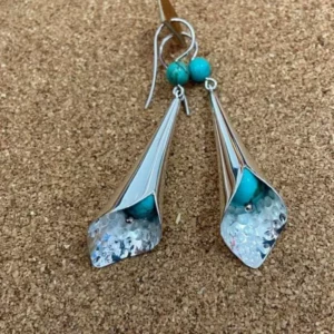 Boucles d’Oreilles Touareg en Argent Massif – Pierres au Choix