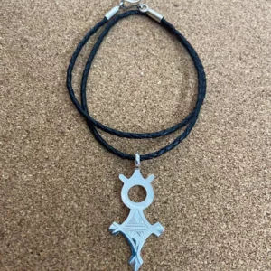 Collier Touareg Mixte – Pendentif en Argent Massif sur Cordon Cuir